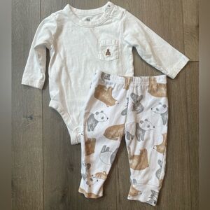 3-6 month teddy bear set
